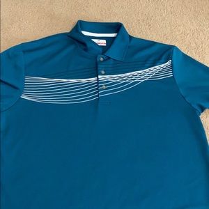 Men’s teal polo